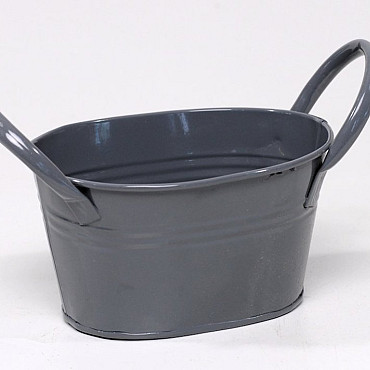 Planter Zinc Grey 14cm