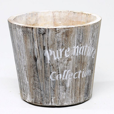 Pot Hout Bruin H12cm