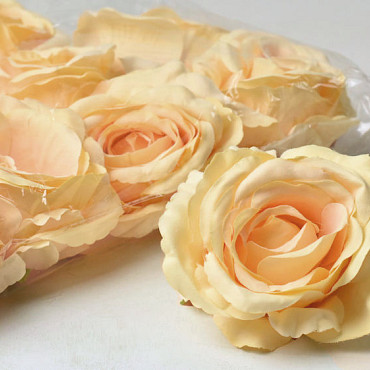 Rose D10cm Jaune Pastel