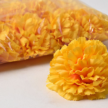 Carnation D9cm Yellow/Orange