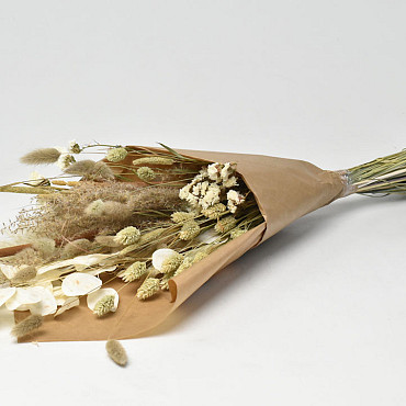 Dried Flower Bouquet Natural 60cm