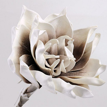 Blume Schaumstoff 75cm Weiss-Mocca