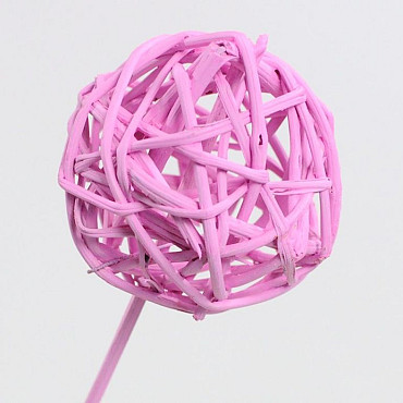 Brunch Ball auf 50cm Stiel Rosa