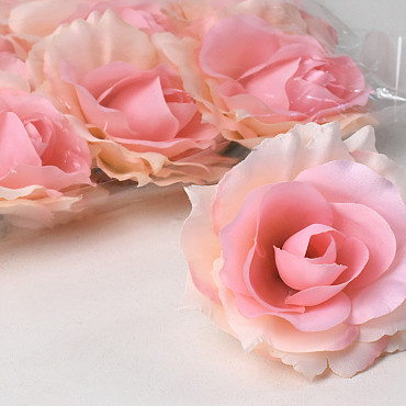 Rose Rose Clair artificielle D11cm