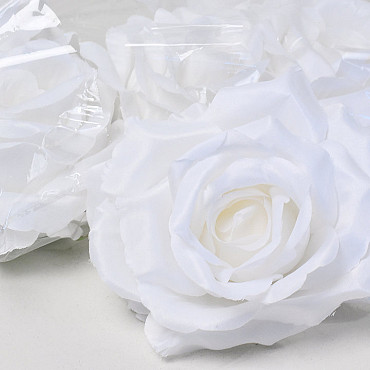 Rose Satin Blanche D11cm 