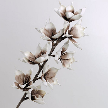 Foam Blossom 75cm White/Mocca