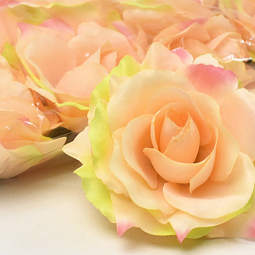 Rose Satin D11cm Peach/Pink
