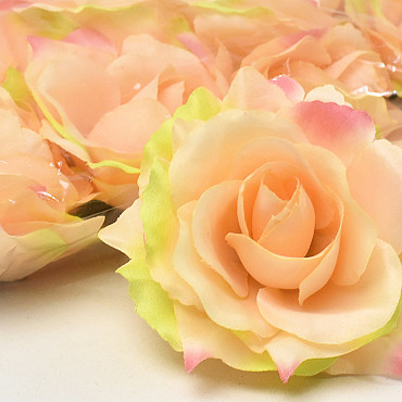 Rose Satin D11cm Pfirsch/Rosa