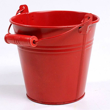 Emmer Zink H12cm rood