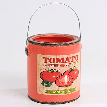 Ceramic Can Tomato H12