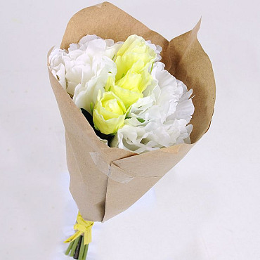 Bouq. Lysianthus d13cm White