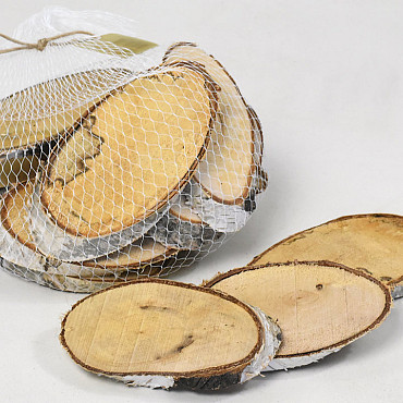 Birch Slices 12-14cm, 15 pieces