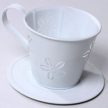 Cup and Saucer D16cm white
