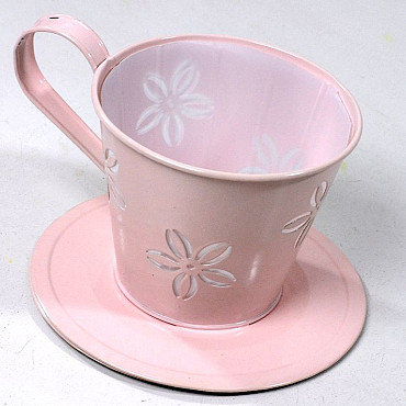 Cup and Saucer D16cm light pink