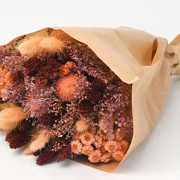 Dried Flower Bouquet Terracotta 40cm