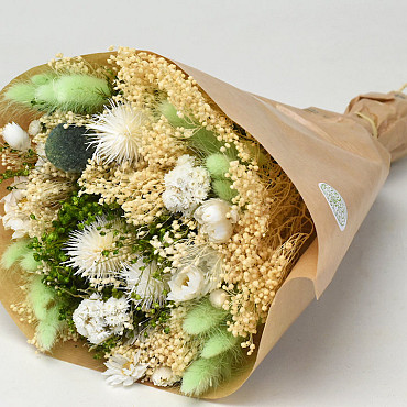 Dried Flower Bouquet Green 40cm