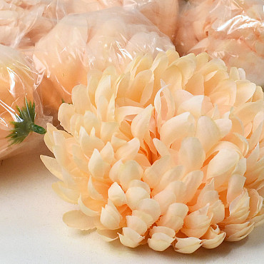 Künstliche Chrysantheme Pfirsich D13cm