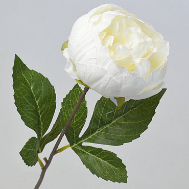 Artificial Peony White 42cm 