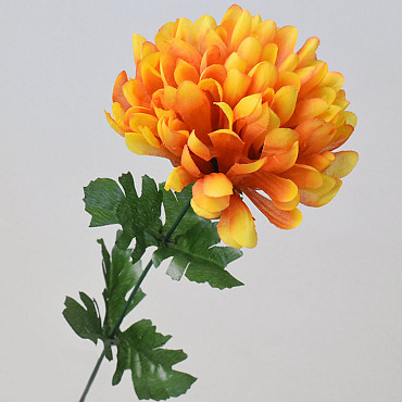 Chrysanthème artificiel Orange 52cm 