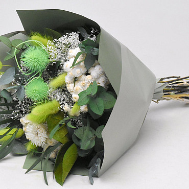 Bouquet de Fleurs Séchées Vert