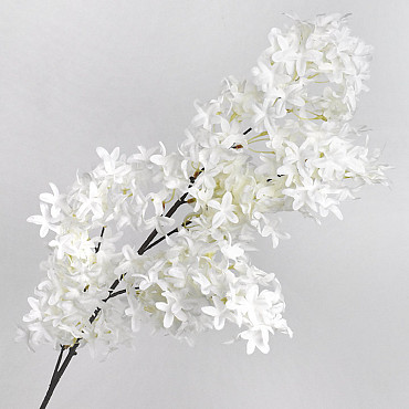 Branche de lilas artificielle Blanc 100cm 