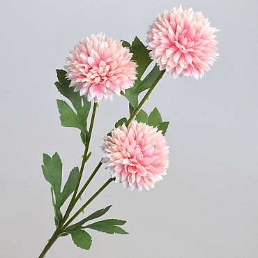 Chrysanthème artificiel Rose Clair 66cm 