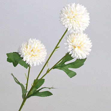 Artificial Chrysanthemum White 66cm 