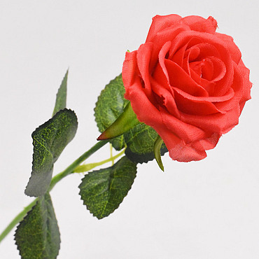 Artificial Rose Red D6cm L43cm