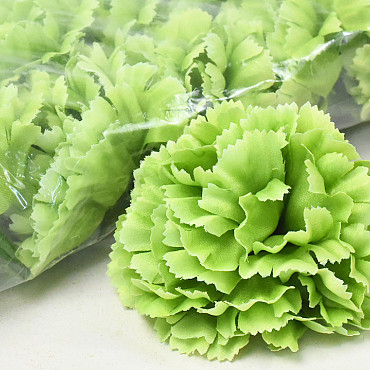 Artificial Carnation Green D9cm