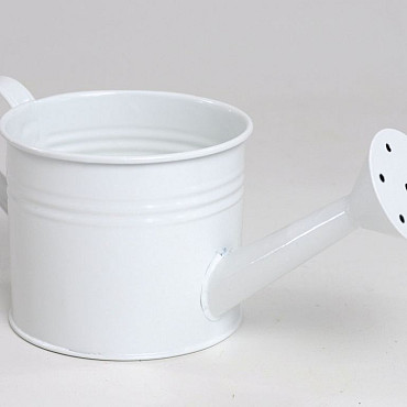 Planter Watering Can D10cm Blanc