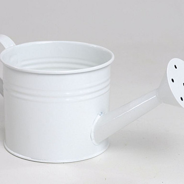 Planter Watering Can D10cm Weiß