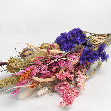 Bouquet de Fleurs Séchées Coloré 30cm