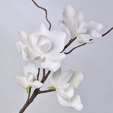Blüte Schaumstoff Weiß 70cm 