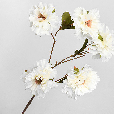Kunst Anjer Wit 72cm