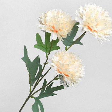 Artificial Chrysanthemum Light Peach 66cm 