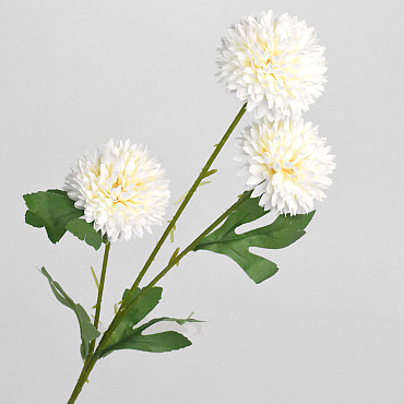 Künstliche Chrysantheme Weiß 66cm 