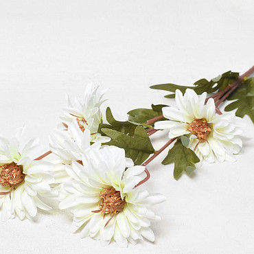Artificial Dahlia White 75cm 