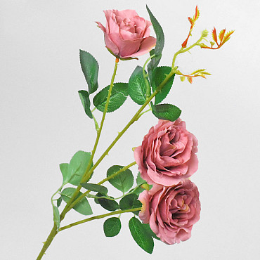 Kunst Wilde Roos Mauve 80cm