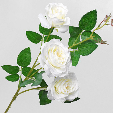 Künstliche Wildrose Creme 80cm 