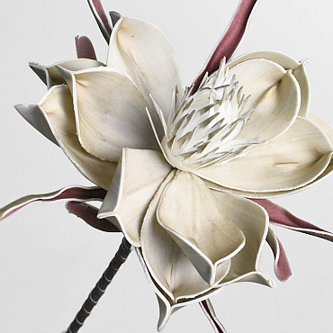 Foam Bloem Grijs, D 20cm