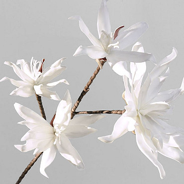 Foam Flower Spray White 85cm 