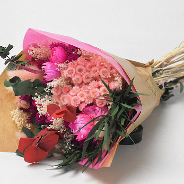 Bouquet séchées Rose 40cm