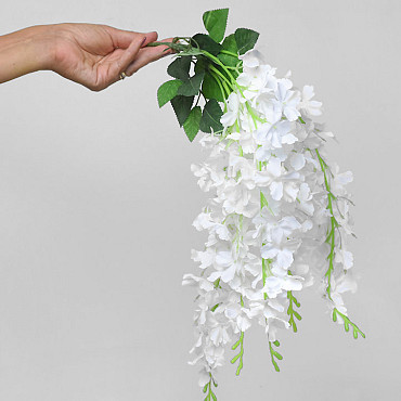 Kunst Wisteria Wit 65cm
