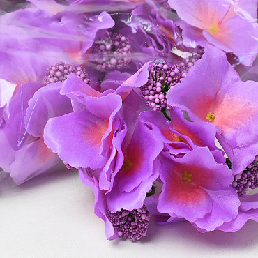 Kunst Hortensia Kop Lila D14cm
