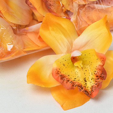 Kunst Orchidee Oranje D14cm