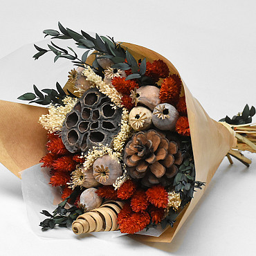 Winterboeket Rood D20cm