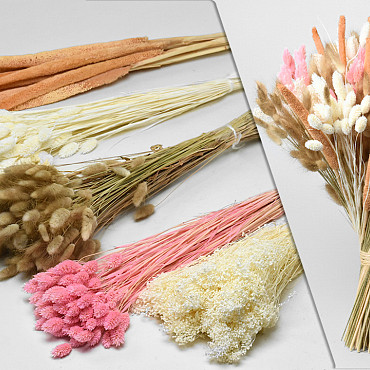 DIY Droogbloemen Boeket Pastel XL