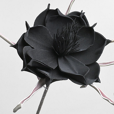 Blume Schaumstoff Schwarz, D 20cm
