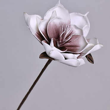 Foam Flower White/Lilac, D 16cm