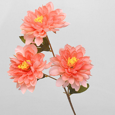 Künstliche Dahlie Pfirsch 64cm